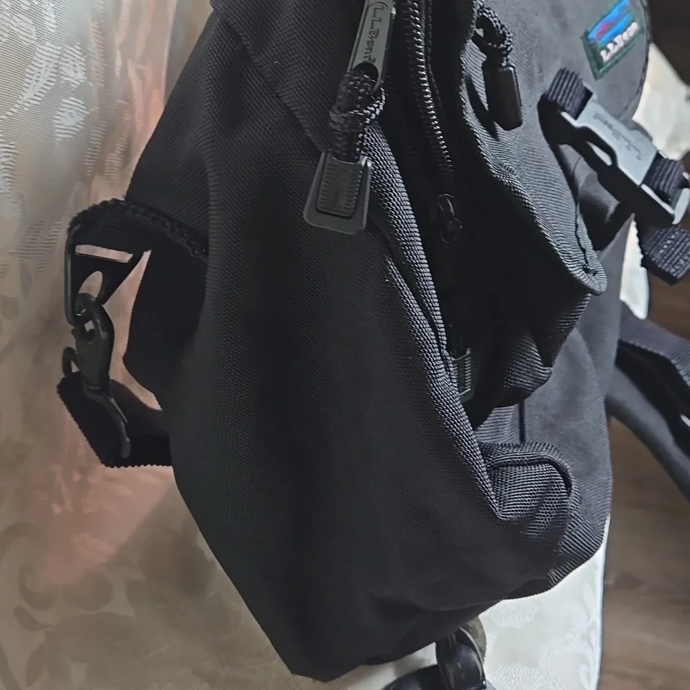 L.L. Bean Black Fabric Small Duffle Bag